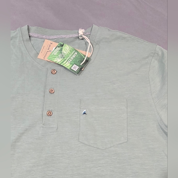 Tailor Vintage Men's Airotec Performance Polo Size XXL In Sage Green - Picture 3 of 7